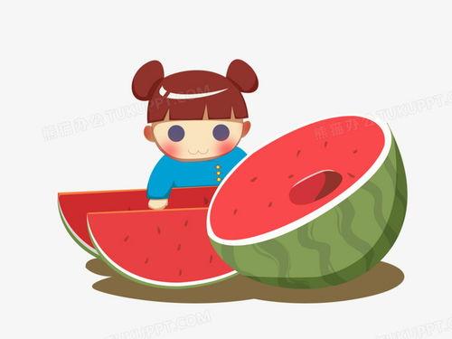 吃瓜图片可爱,可爱吃瓜图，萌化你的心